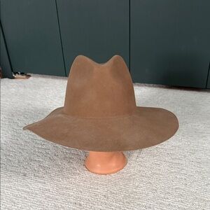 Classic Brown Women's Wide Brim Hat